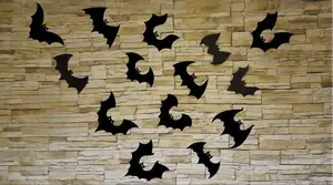 Bat silhouettes Halloween decoration Murciélagos 