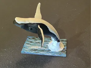 Humpback Whale Breaching Ocean Surface