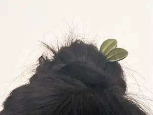 绿叶小发簪 发饰 盘发发卡