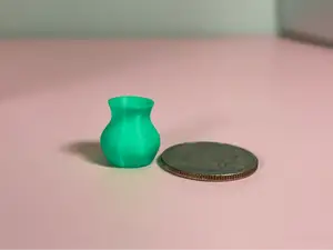 Wide dollhouse vase, 1/12th and 1/6th scale