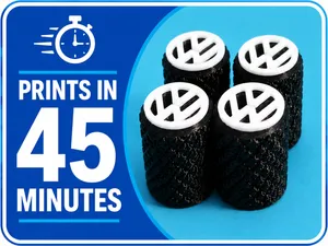 Volkswagen VW Tyre Dust Caps