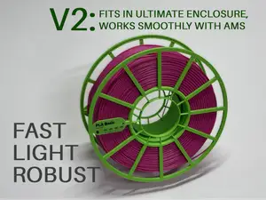 Fast & Light Bambu Spool w/ Internal Filament Clip
