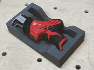 Gridfinity Milwaukee M12 Hackzall 2420-20 Saw