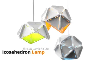 Icosahedron Lamp for LED Lamp Kit 001