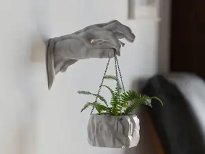 Wall hand flower pot 2