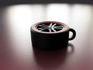 Rim with tire Keychain