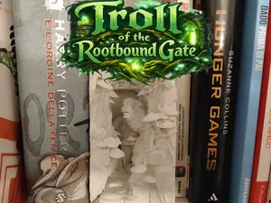 Troll of the Rootbound Gate – Book Nook Diorama