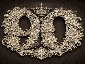 floral 90 Baroque style