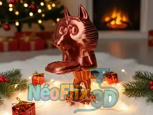 Le Loup de nöel mal-aimé avec sa tarte Intermarché