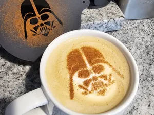 Perfect Darth Vader Latte Art Stencil