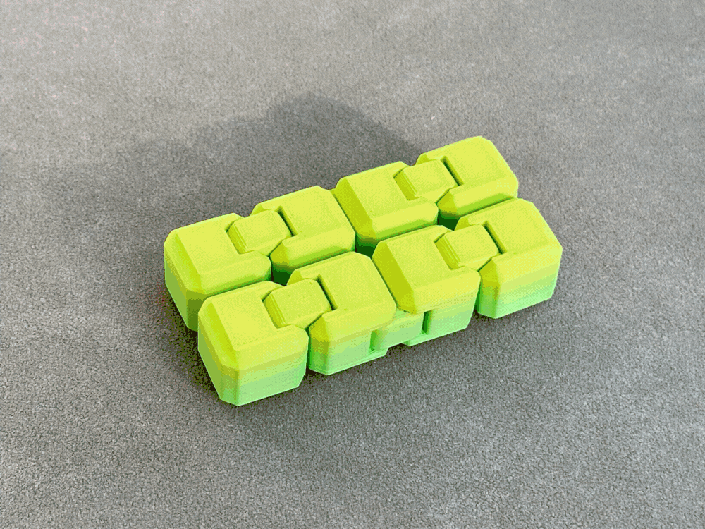 Endless Flip Cube – Print-in-Place Fidget