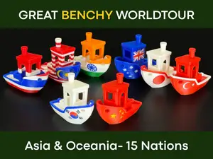 World Flag Benchy - Asia & Oceania