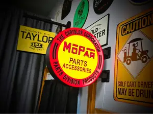 MOPAR PARTS - 2-Sided Gas Station Lightbox Sign
