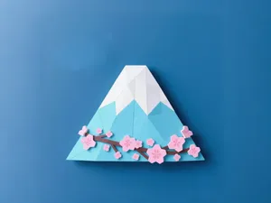 富士山冰箱贴-世界风景火山旅游模型-日本樱花