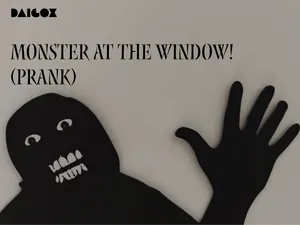 Monster at the window! (prank)