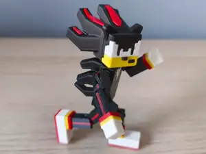 Shadow from Sonic - Minecraft Style Articulated