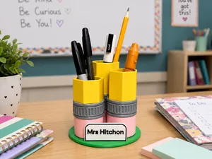 Pencil Pot Teacher Gift- Customise Name. NO AMS!