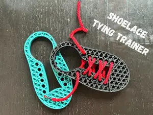 Shoelace tying trainer for kids