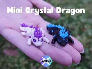 Mini Articulated Crystal Dragon