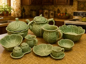Miniature Cabbage Dishware and Canisters