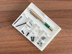 Stackable Magnetic Gridfinity Screw Tray