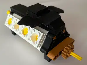 McLaren P1 V8 Engine Brick Model - 1x and 2x Scale