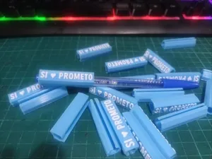 Etiqueta para lapiz Si prometo jura a la bandera