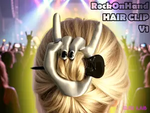 RockOnHand Hair Clip Pin V1 Devil Horns Accessory