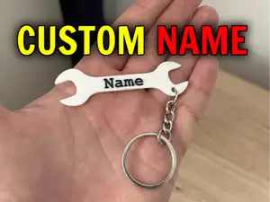 Custom Name Wrench Keychain - Fully Personalized