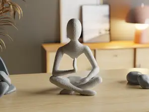 Celestial Resonance Meditation Sculpture in MidAir