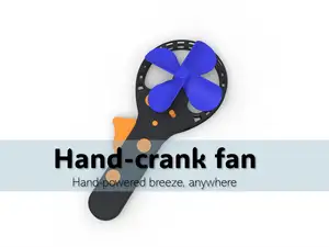 Hand-Crank Breeze Fan
