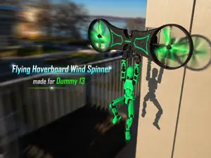 Flying Hoverboard Wind Spinner - Made for Dummy 13