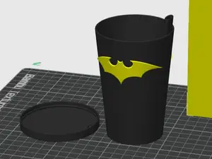 Super Hero Batman drinking cup with straw and lid