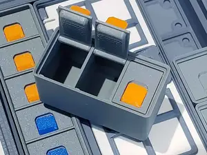Gridfinity 1xY Multi Compartment Lidded Bins v2.1