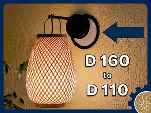 Wall Lamp Adapter Plate (160mm to 110mm)