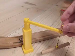 Brio/Ikea/LIDL train crane for lifting cargo