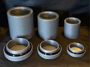 Tall Rugged Threaded Container Set - TPU Gaskets