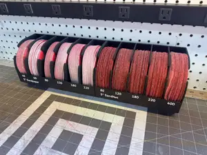 5" Sandpaper Disk Holders, Wall-Mountable 