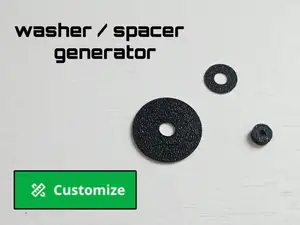 Washer and Spacer Generator | Customizable