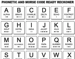 Phonetic and Morse code