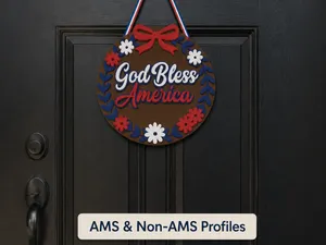 God Bless America Door Sign
