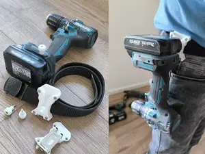 Universal Power Tool Belt-Ladder Hanger