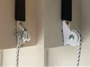Roller shutter cord guide (pulley)