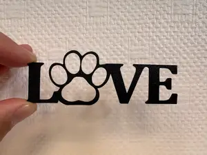 Love with dog paw