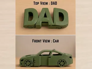 Dad's Ride Keychain