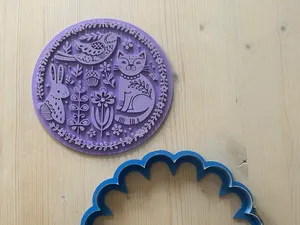 Nordic cat stamp