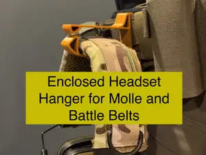 Enclosed Earpro Hanger for Battle Belts and MOLLE
