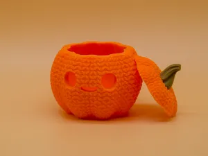 Handcrafted Pumpkin with Detachable Lid