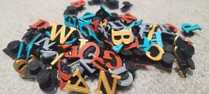 Croc charms/jibits NO AMS all letters colored