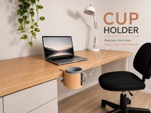 Cup Holder – Clamp-On Desk Cup Holder